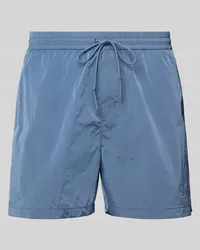 Carhartt WIP Shorts mit elastischem Bund Modell 'FLINT Rauchblau