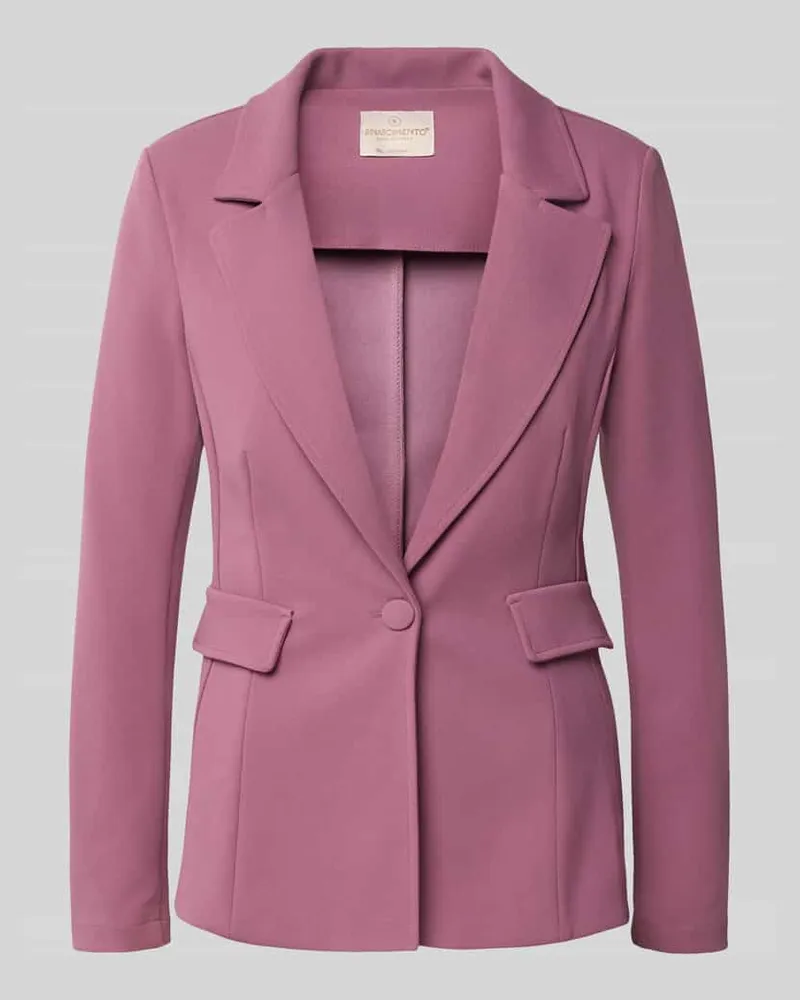 Rinascimento Blazer mit Reverskragen Altrosa