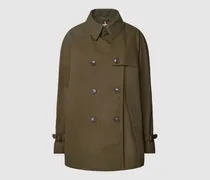 Kurzer Trenchcoat mit doppelreihiger Knopfleiste