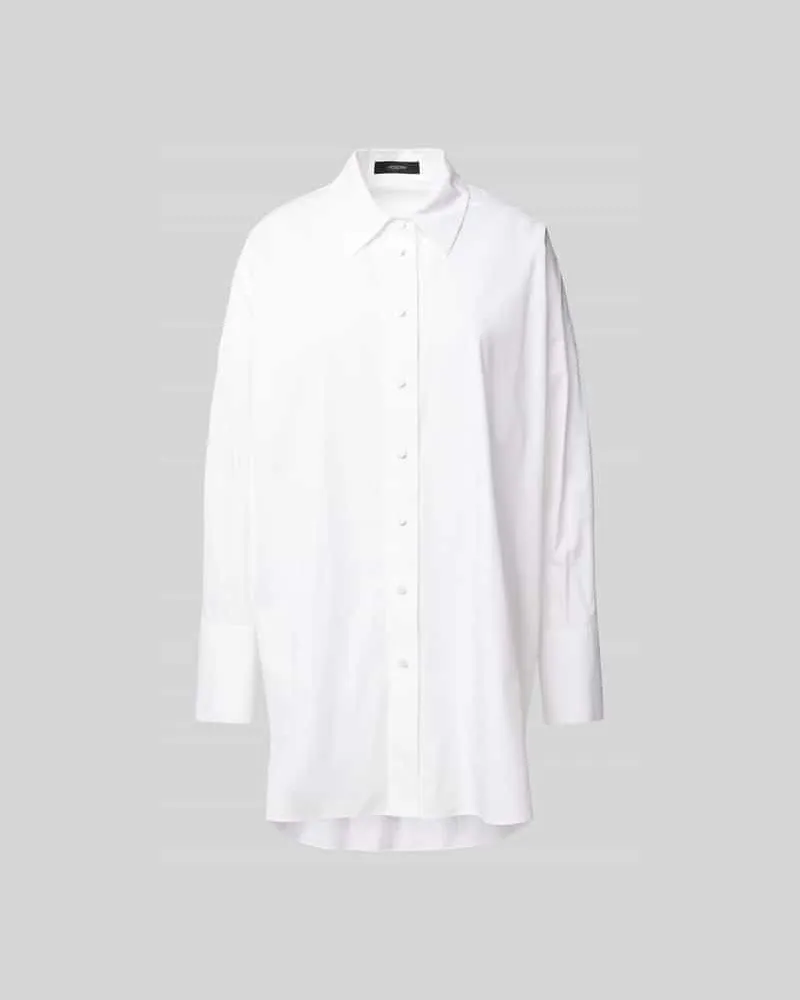 Joseph Relaxed Fit Hemdbluse mit Knopfleiste Weiss