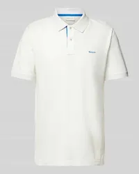 Gant Regular Fit Poloshirt mit Label-Stitching Offwhite