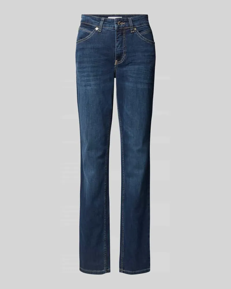 MAC Jeans Bootcut Fit Jeans mit Stretch-Anteil Modell 'MELANIE Dunkelblau