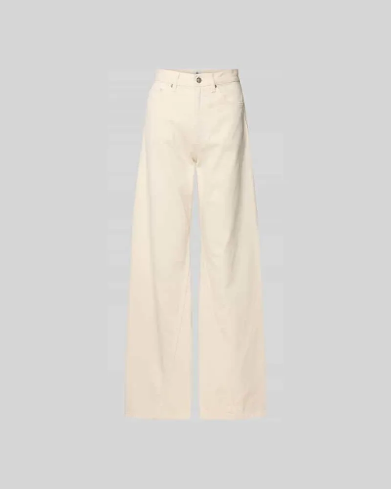 Anine Bing Wide Fit Jeans aus reiner Baumwolle Gelb