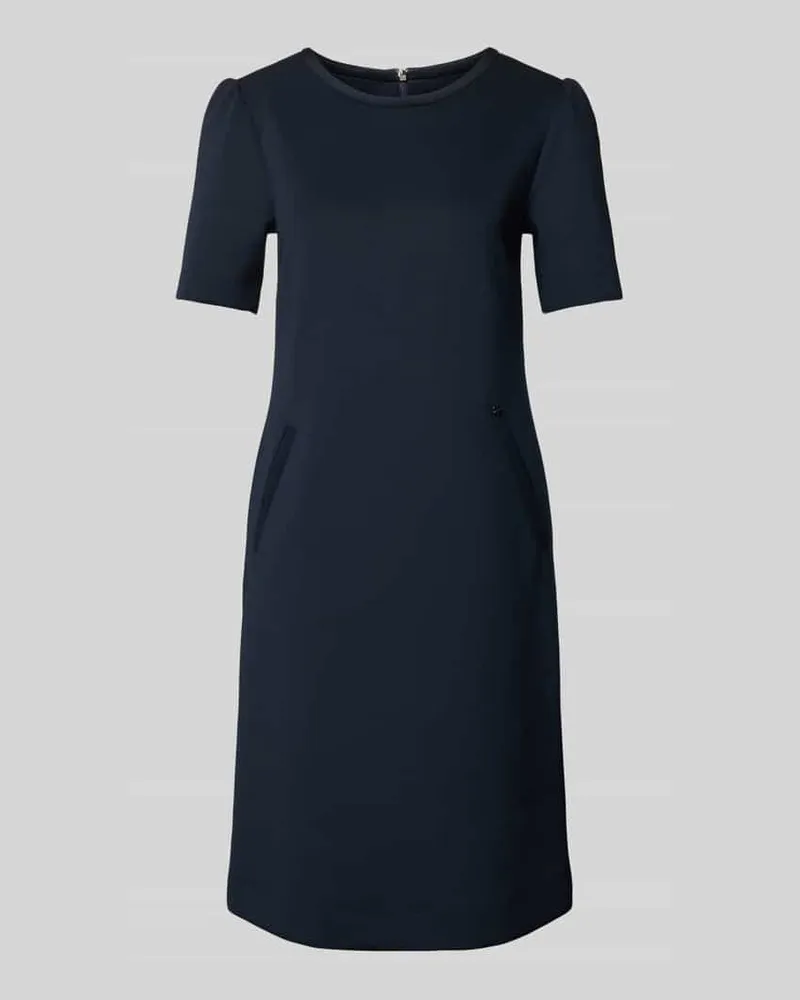 Marc Cain Knielanges Kleid mit Eingrifftaschen Marine