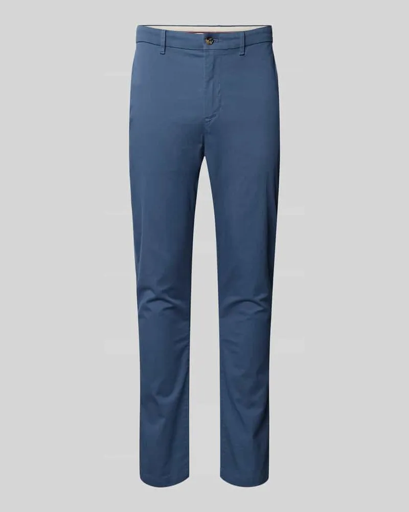 Tommy Hilfiger Slim Fit Chino aus Baumwoll-Mix Petrol