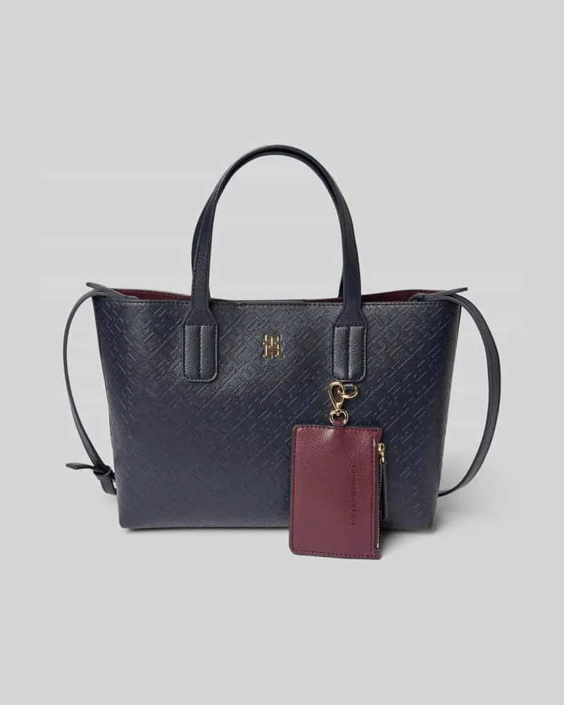 Tommy Hilfiger Henkeltasche mit Logo-Prägung Dunkelblau