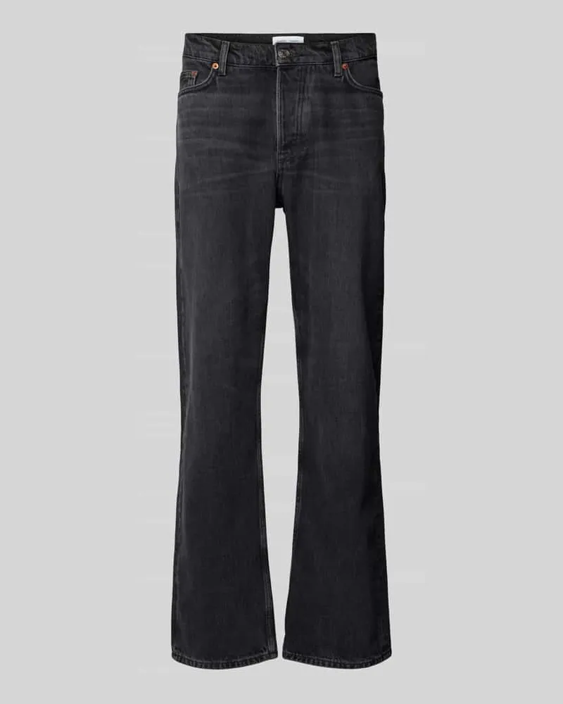 Samsøe & Samsøe Regular Fit Jeans im 5-Pocket-Design Modell 'EDDIE Black
