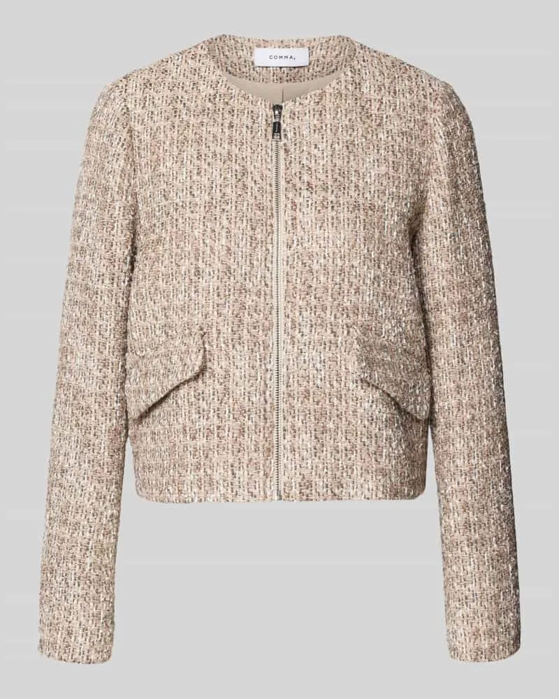 COMMA Blazer mit Reißverschluss Offwhite