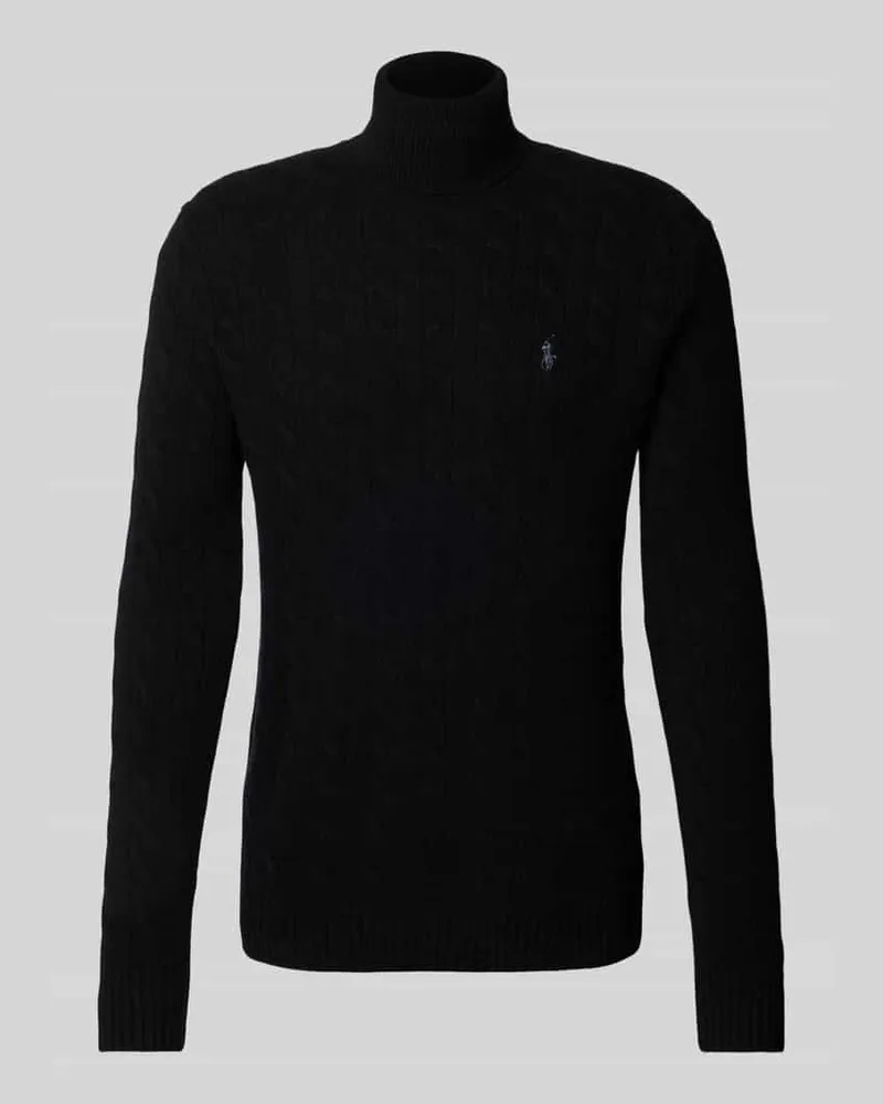 Ralph Lauren Wollpullover aus Woll-Kaschmir-Mix Black