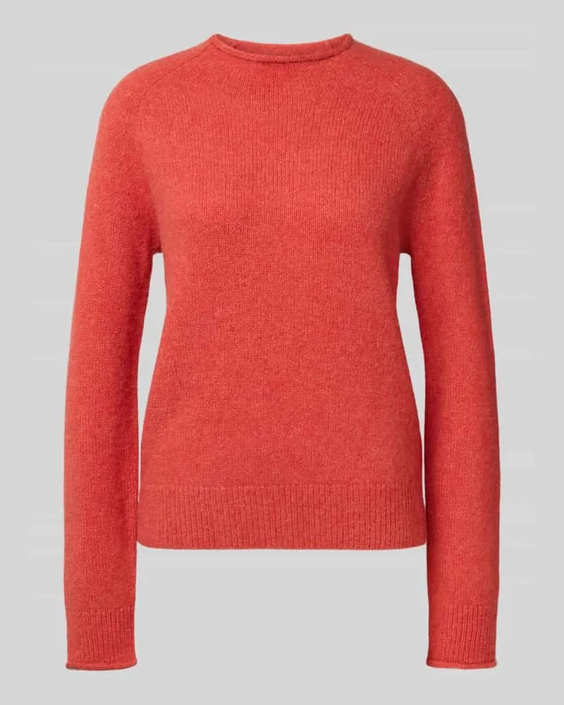 HUGO BOSS Regular Fit Strickpullover aus Woll-Mix mit Alpaka Modell 'C_FESPERANASY Rot