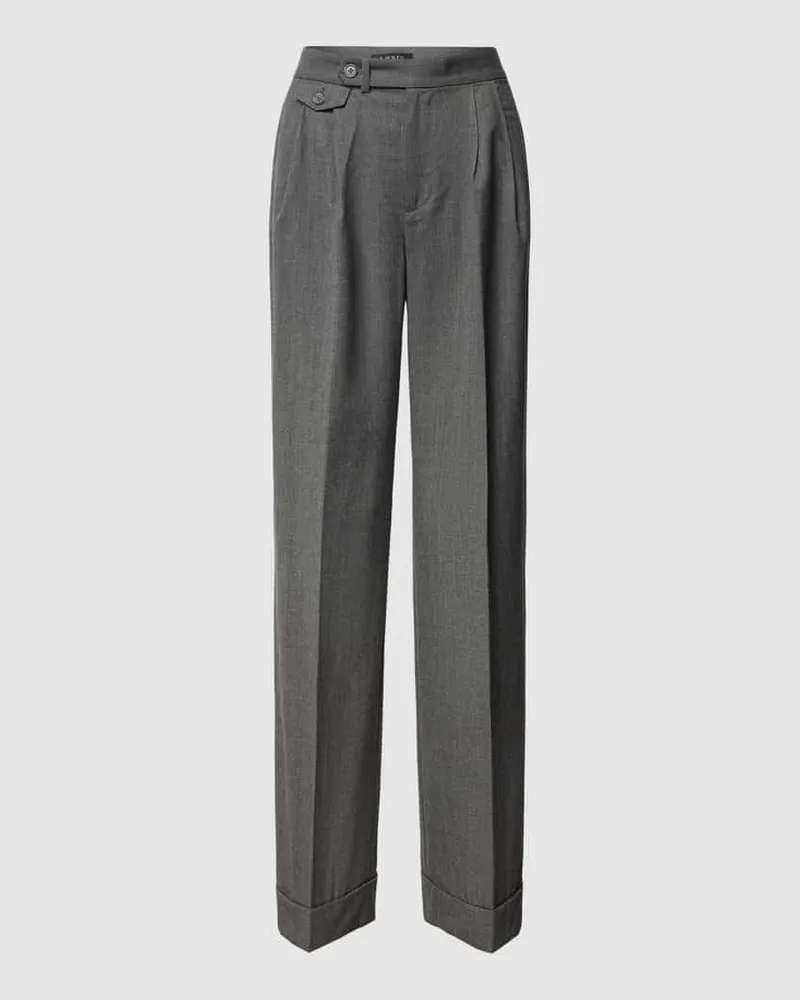 Ralph Lauren Bundfaltenhose mit Strukturmuster Modell 'TUMELO Anthrazit