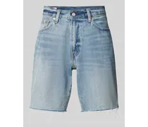 Loose Fit Jeansshorts im Used-Look