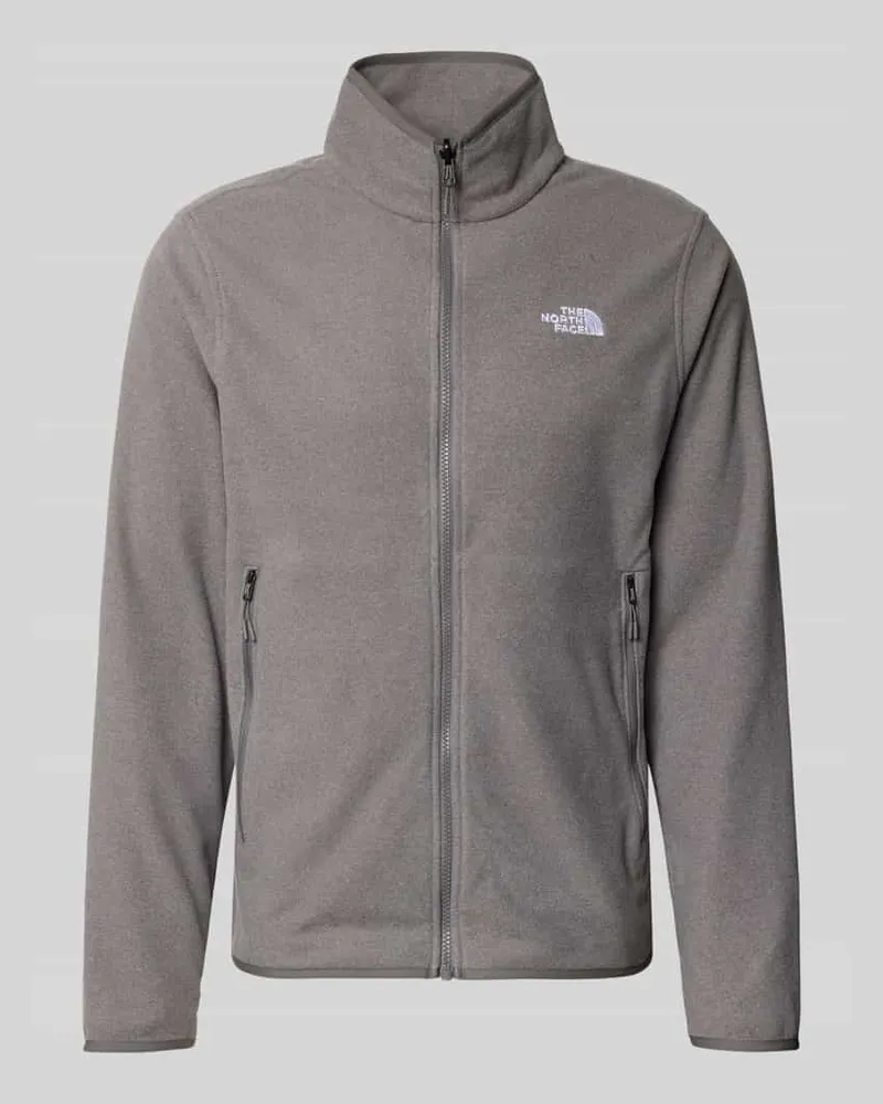 The North Face Fleecejacke mit Stehkragen Modell 'GLACIER Hellgrau