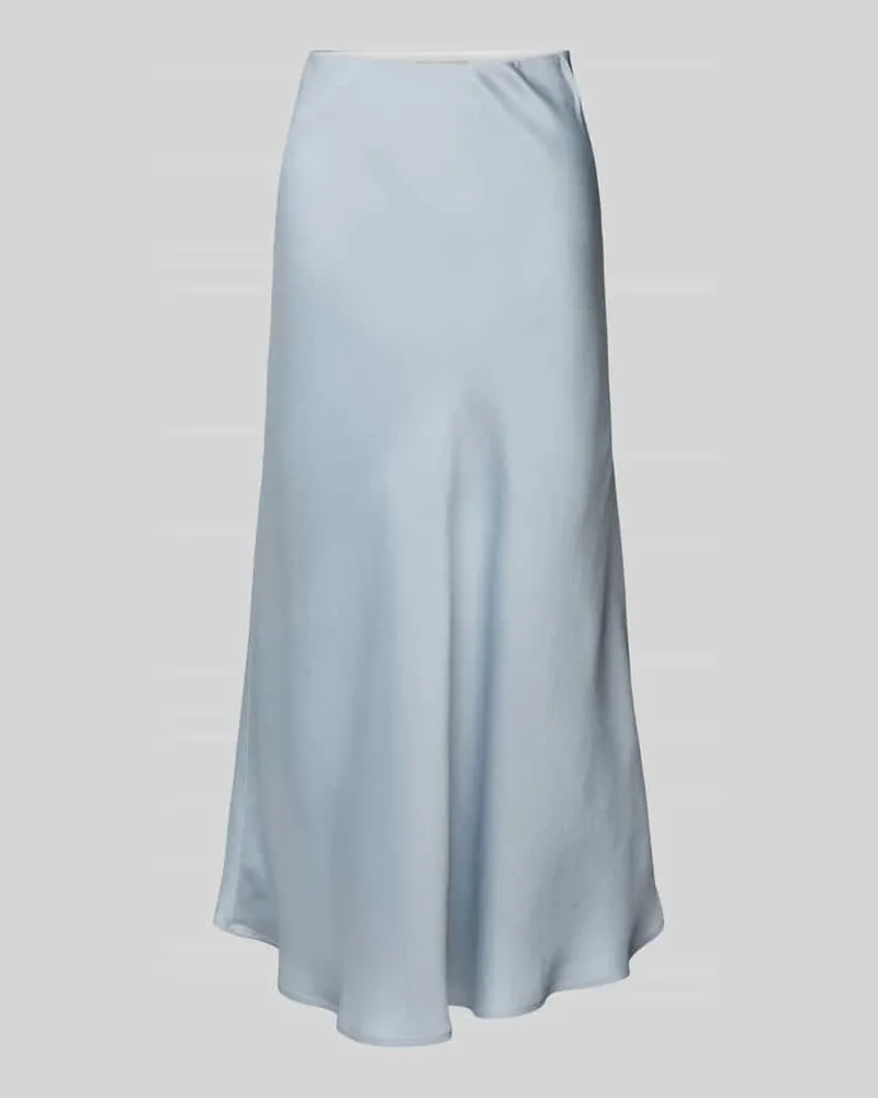 Drykorn Midirock aus Satin mit elastischem Bund Modell 'URA Hellblau