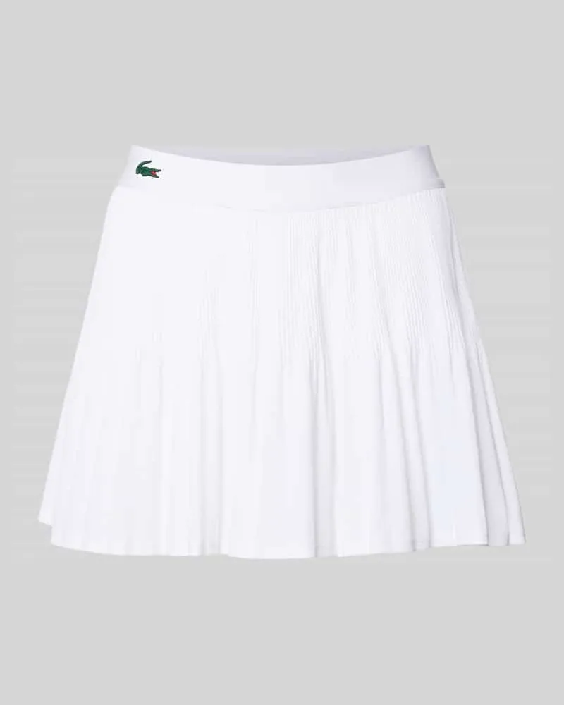 Lacoste Mini-Rock mit Plissee Weiss