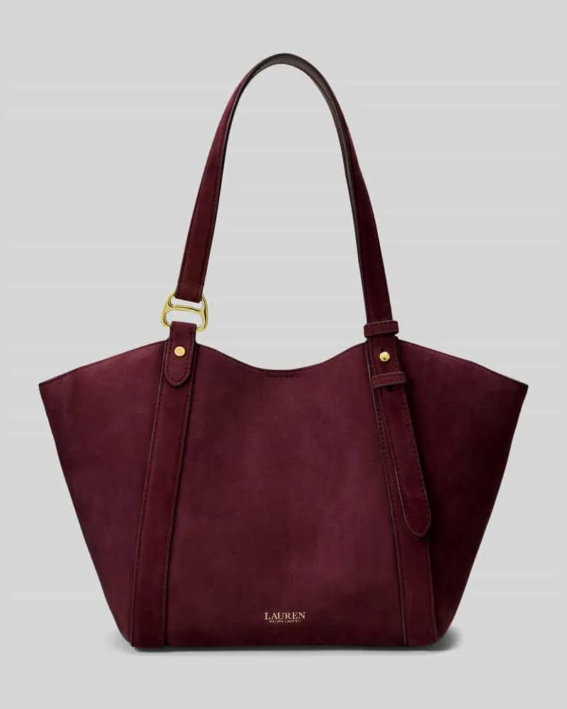 Ralph Lauren Henkeltasche aus echtem Schafsleder Modell 'TASHA Bordeaux