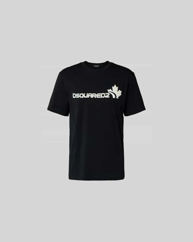 Dsquared2 T-Shirt mit Label-Print Black