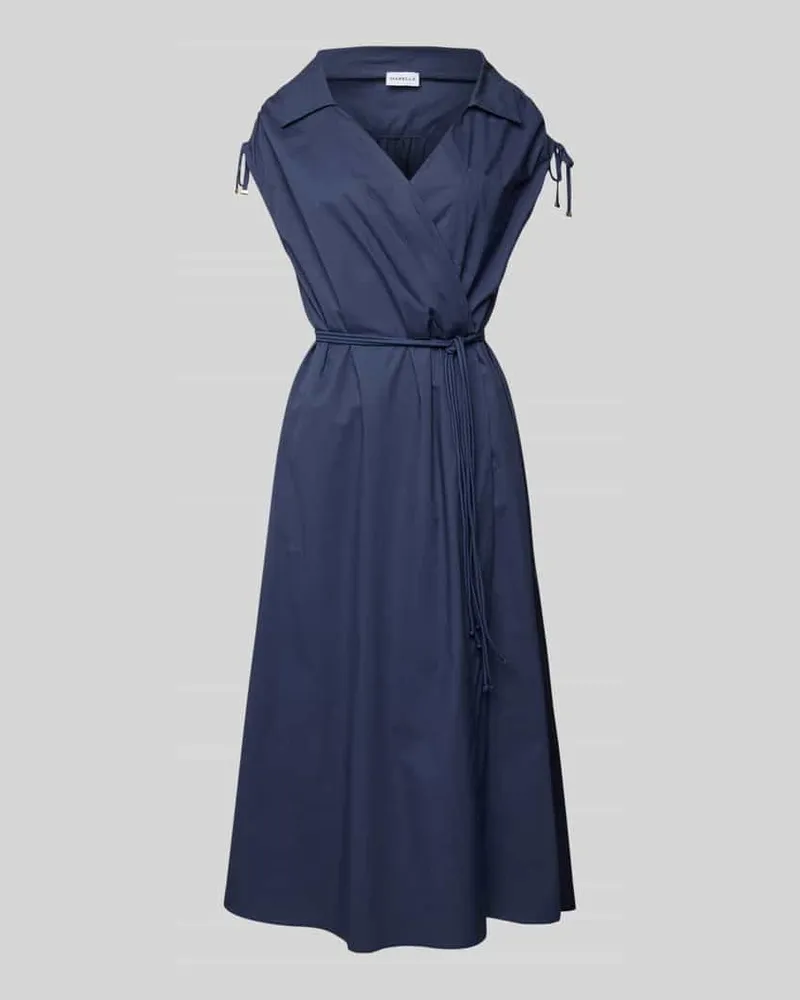 MARELLA Midikleid mit Bindegürtel Modell 'RIVERA Marine