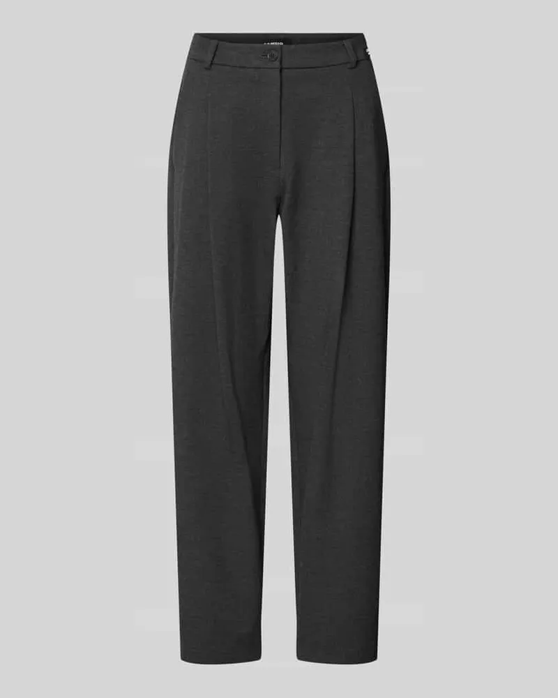 Cambio High Waist Hose mit Bundfalten Modell 'ETOILE Anthrazit