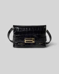 Victoria Beckham Pochette mit Schlangenmuster Black