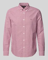 Tommy Hilfiger Regular Fit Freizeithemd mit Button-Down-Kragen Modell 'HERITAGE Rot