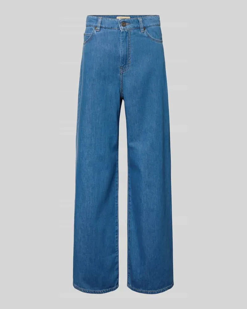 Max Mara Wide Leg Loose Fit Jeans aus reiner Baumwolle Modell 'VEGA Jeansblau