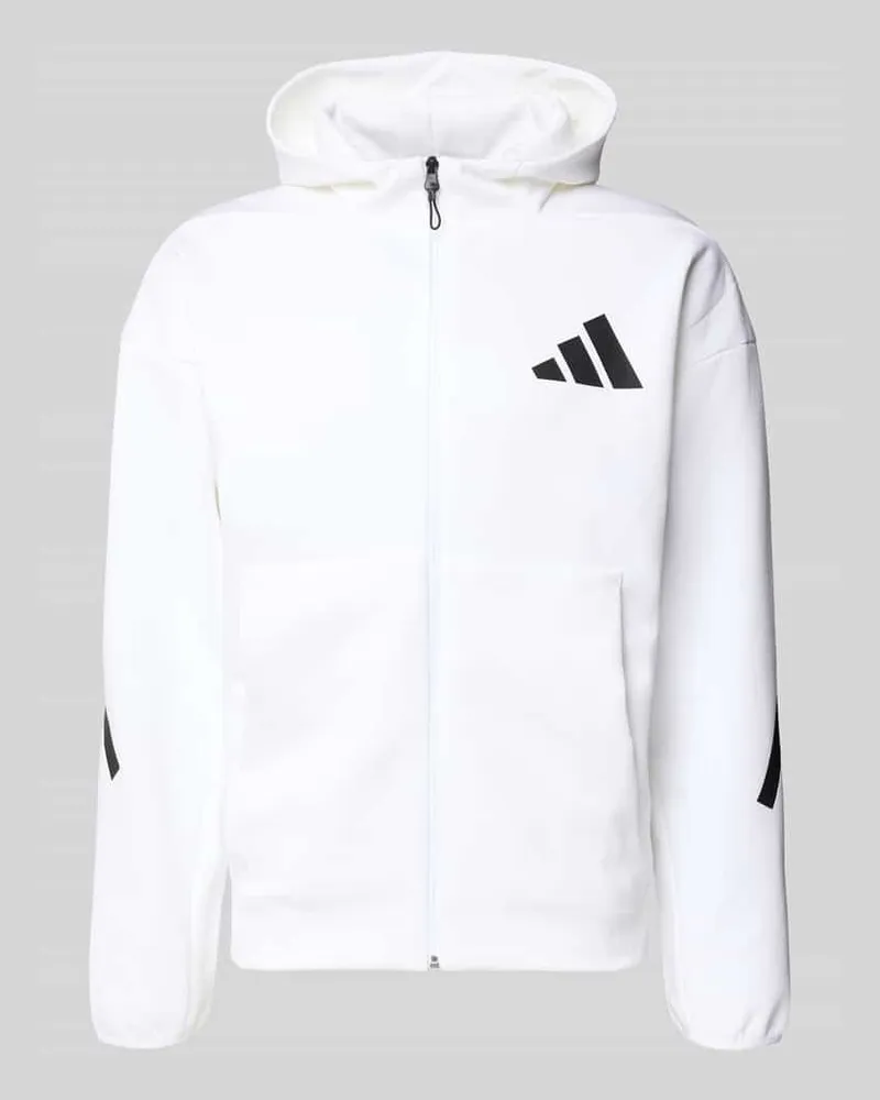 adidas Sweatjacke mit Kapuze Weiss