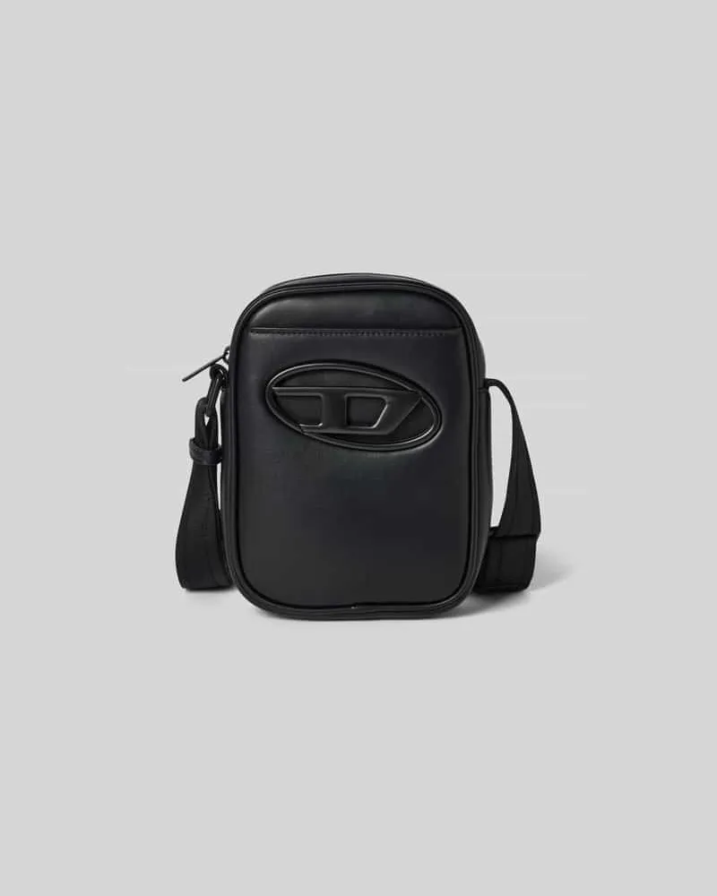 Diesel Crossbody Bag mit Label-Detail Black
