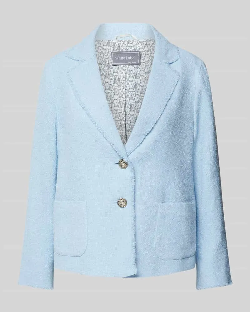 White Label Blazer mit aufgesetzten Taschen Hellblau