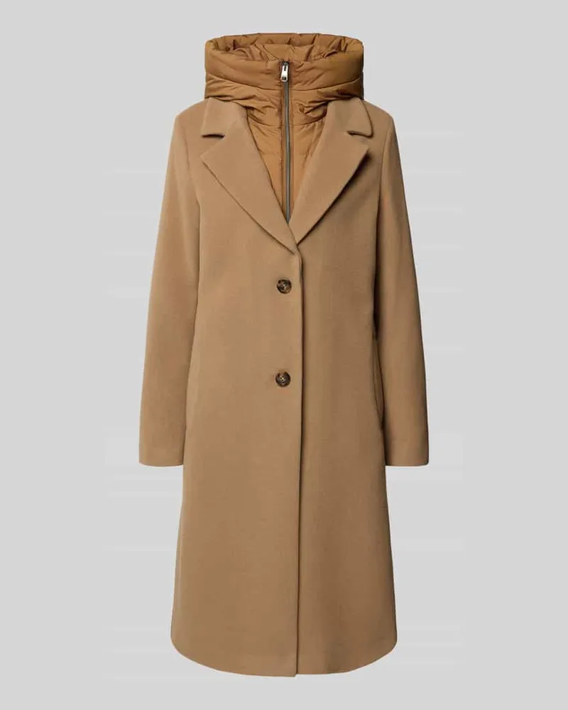 cinque Mantel mit Kapuze Modell 'MIRA Camel