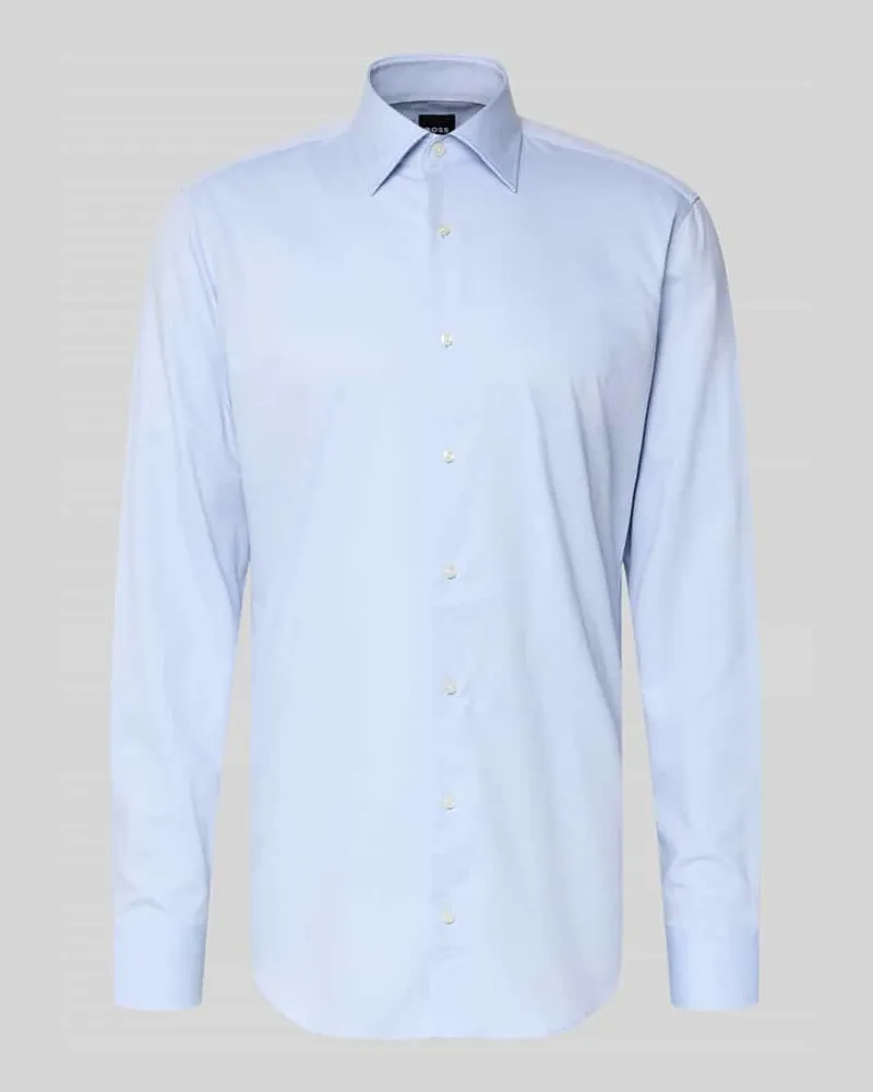 HUGO BOSS Regular Fit Freizeithemd mit extra langem Arm Modell 'H-JOE-K-C1-261 Bleu