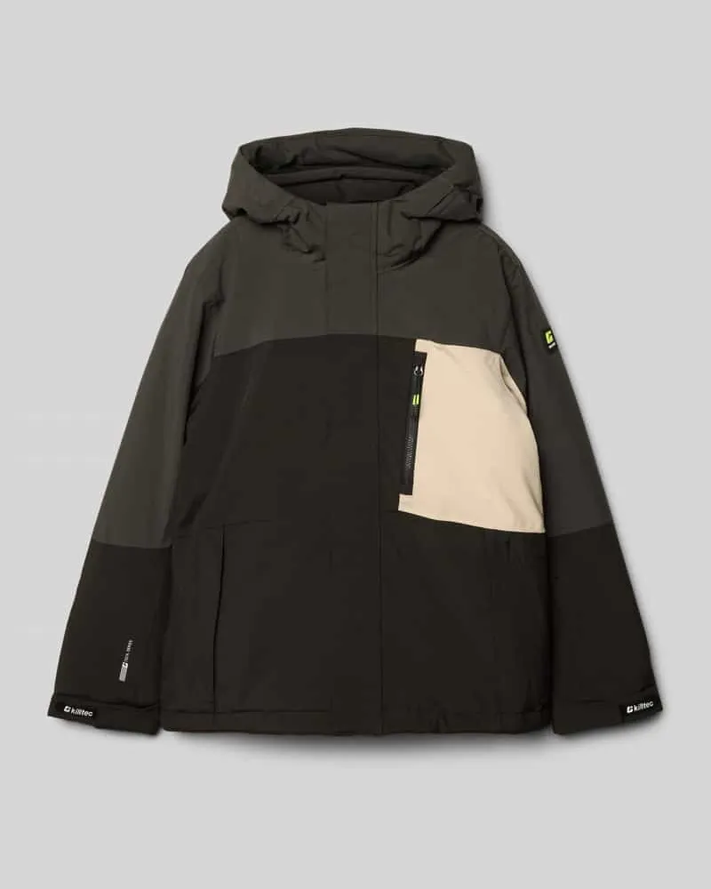 Killtec Regular Funktionsjacke mit Logo-Applikation Black