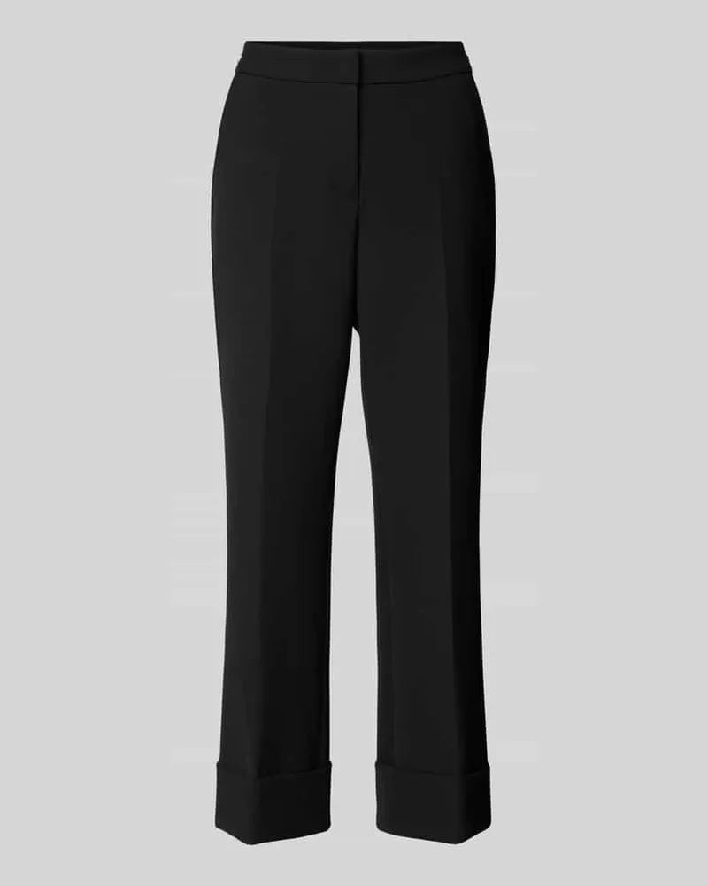 Cambio Straight Leg Stoffhose in verkürzter Passform Modell 'FRANCE Black
