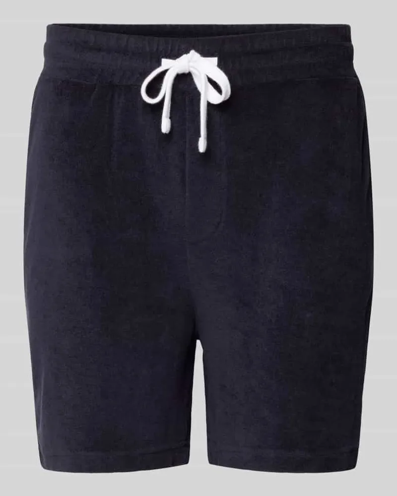 Strellson Sweatshorts mit Strukturmuster Modell 'Joseph Dunkelblau