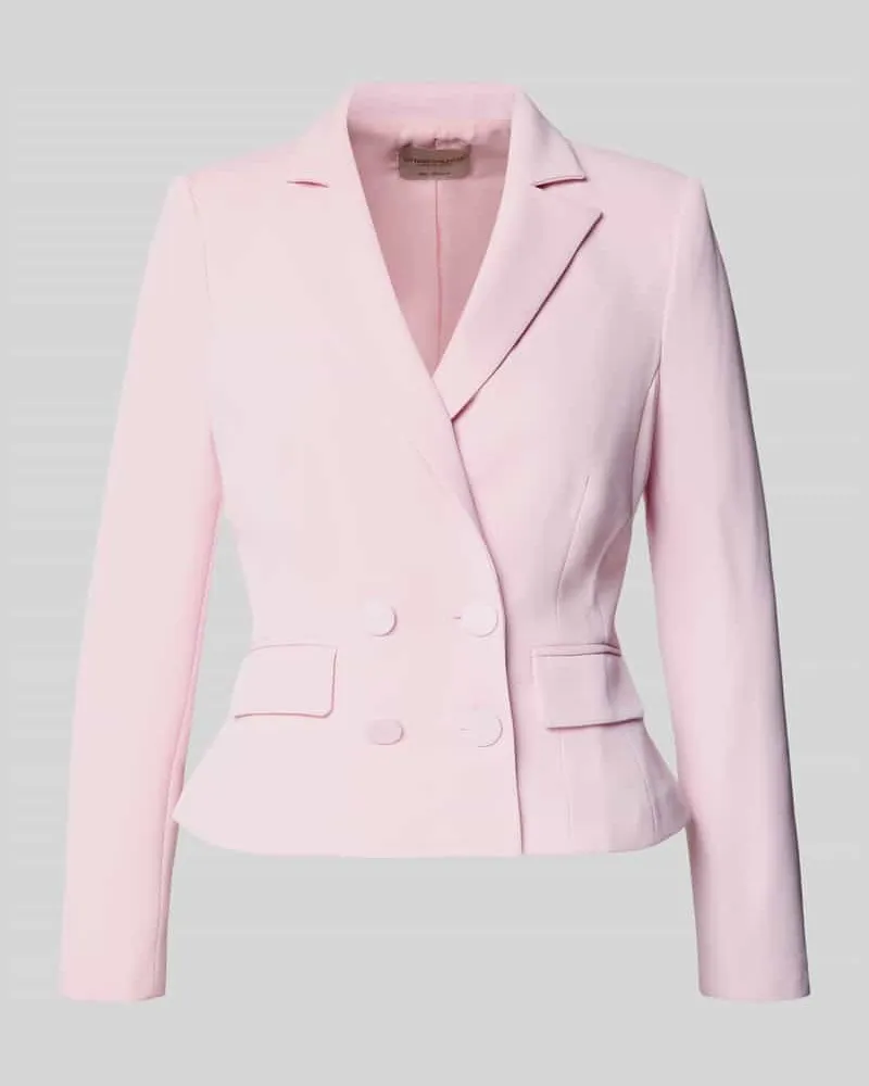 Rinascimento Blazer mit Reverskragen und doppelreihigem Knopfverschluss Rosa