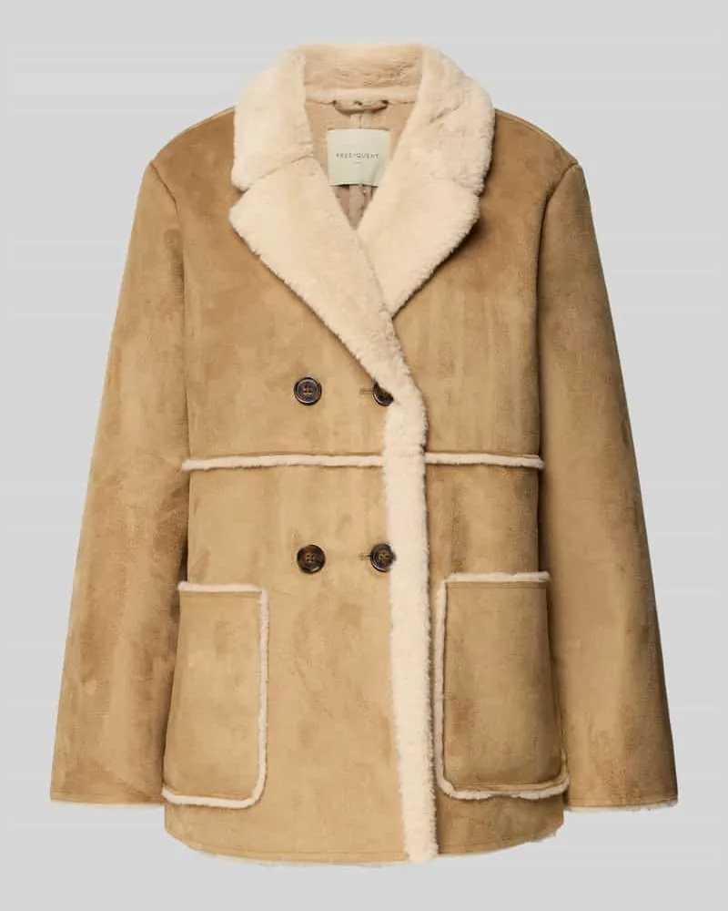 FREEQUENT Jacke in Leder-Optik Modell 'LAMSE Camel