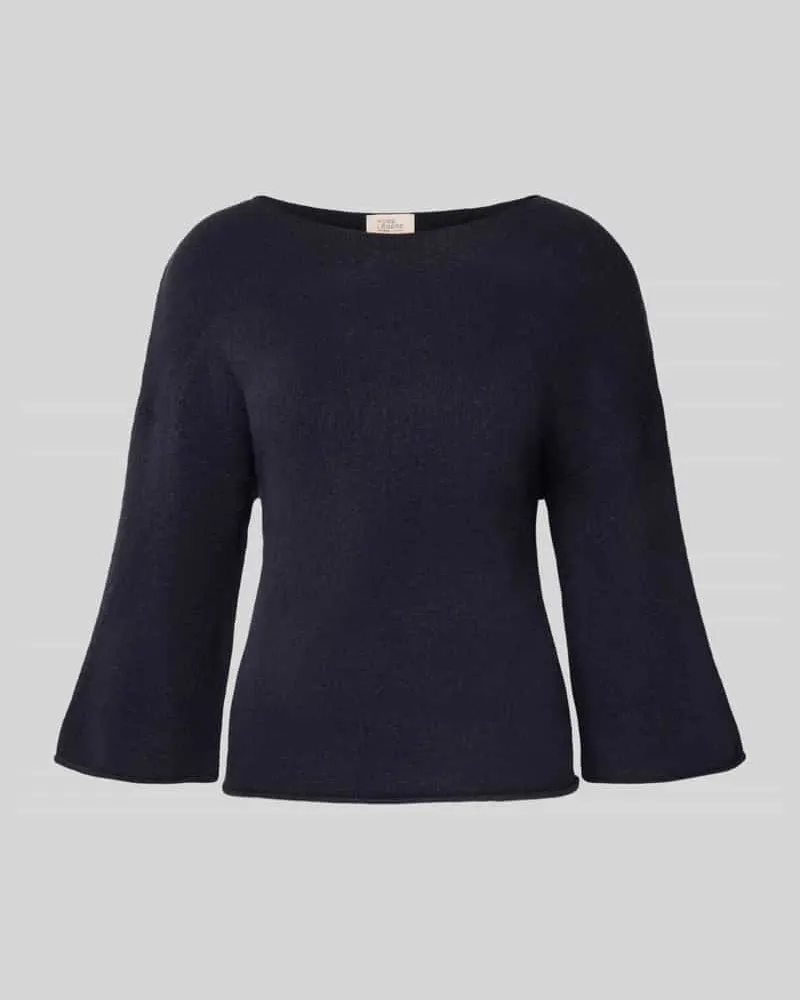 Vera Mont Regular Fit Strickpullover mit Woll-Anteil Marine