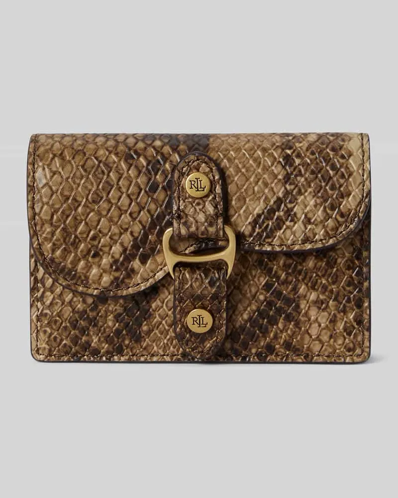 Ralph Lauren Portemonnaie aus echtem Leder Modell 'TASHA Beige