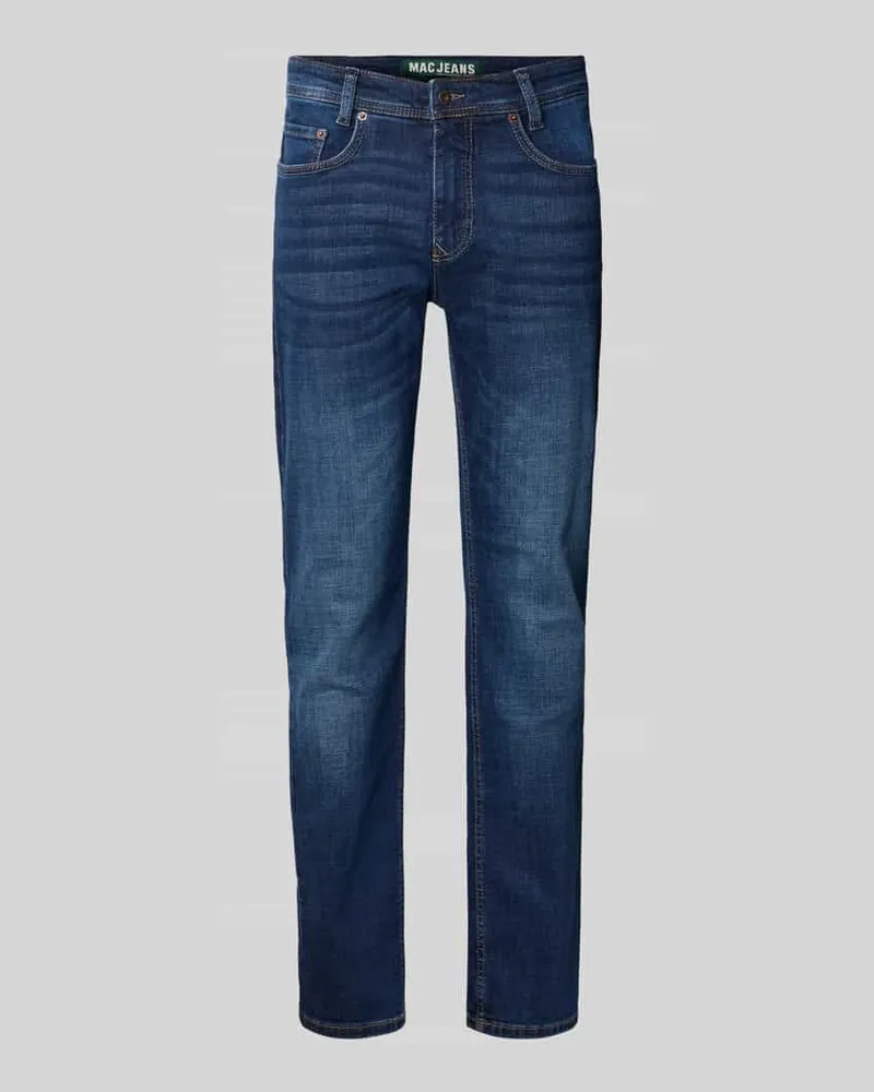 MAC Jeans Slim Fit Jeans im 5-Pocket-Design Dunkelblau