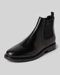 Gant Chelsea Boots aus Leder mit Label-Schriftzug Modell 'St Fairkon Black