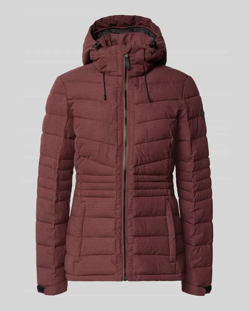 G.I.G.A. DX Jacke mit Kapuze und Label-Patch Modell Bordeaux