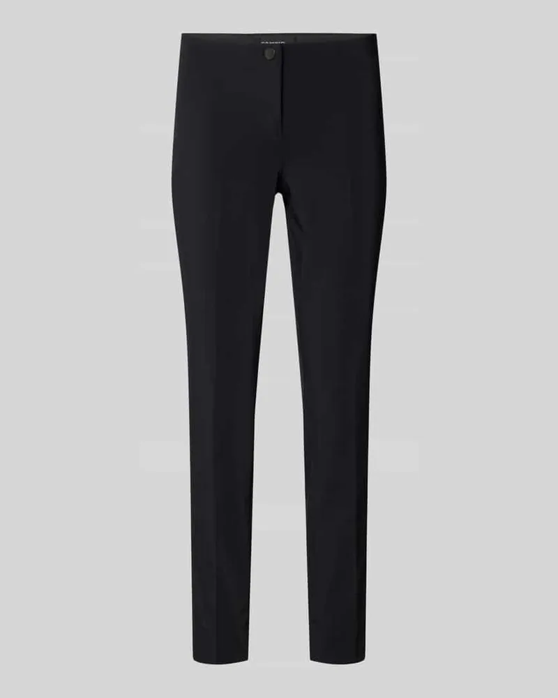 Cambio Slim Fit Hose mit Knopfverschluss Modell 'SUMMER Black