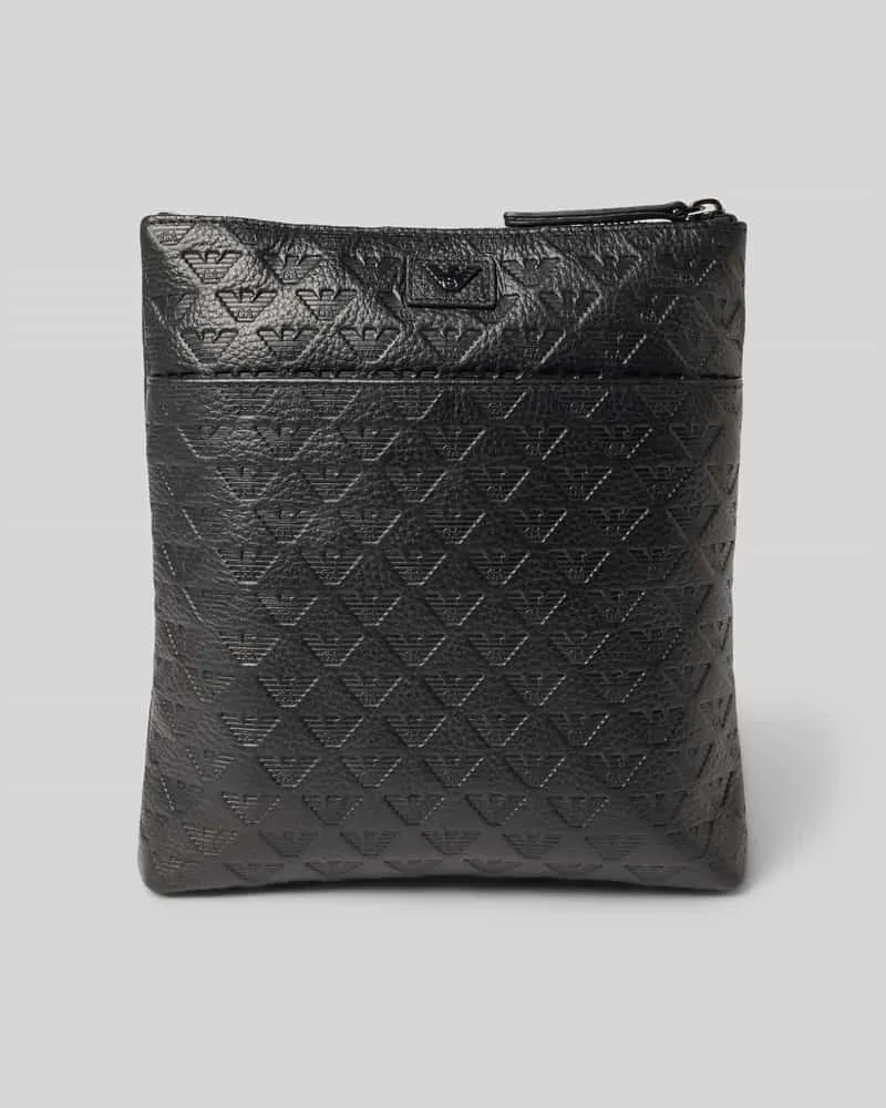Emporio Armani Umhängetasche mit Label-Applikation Black