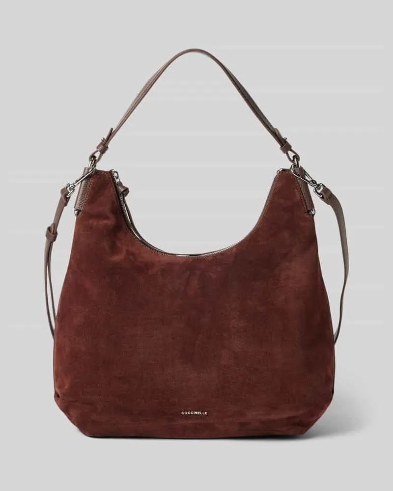 Coccinelle Hobo Bag mit Tragehenkel Modell 'REBEKKA Dunkelbraun