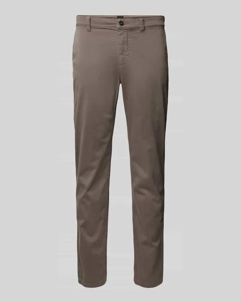 HUGO BOSS Herren Chino mit französischen Eingrifftaschen Hellbraun