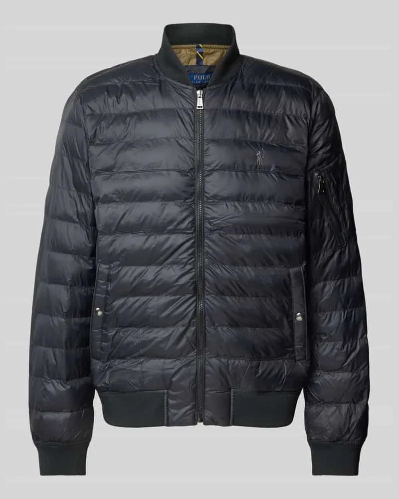 Ralph Lauren Steppjacke mit Label-Stitching Modell 'TERRA Black