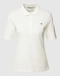 Gant Poloshirt aus Baumwolle mit Label-Detail Ecru