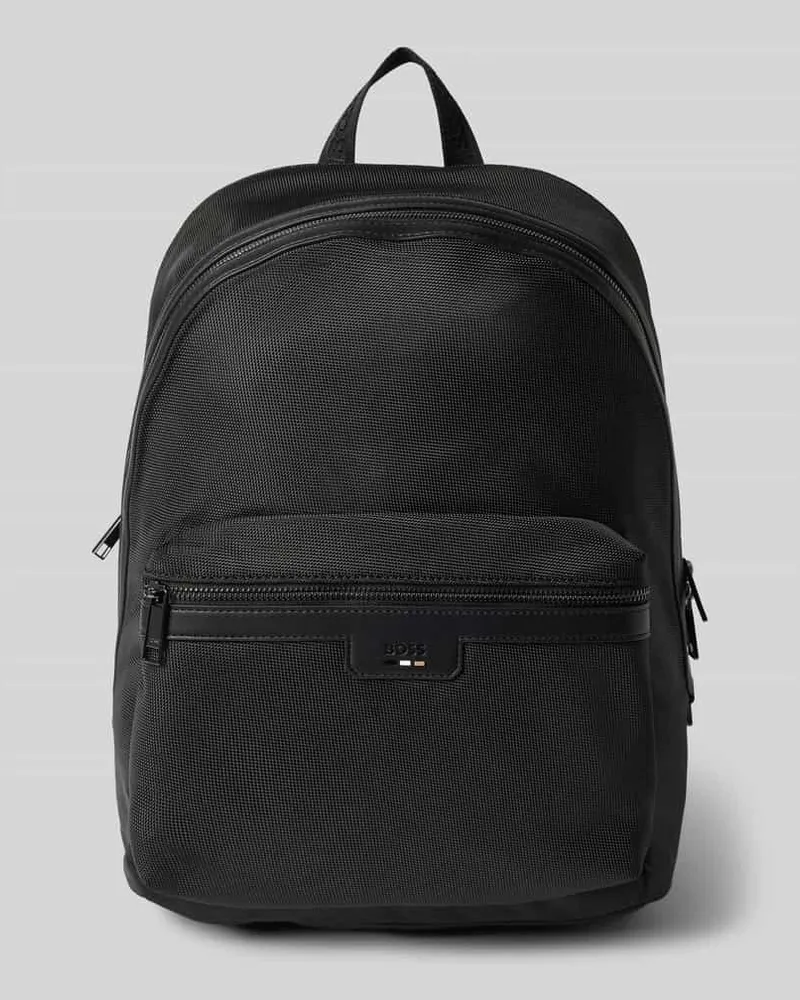 HUGO BOSS Rucksack mit Label-Badge Modell 'Ray Black