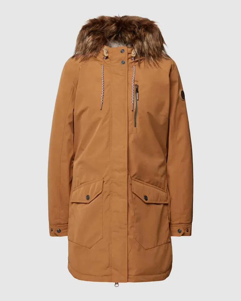 G.I.G.A. DX Parka mit Kunstfell und Zweiwege-Reißverschluss Khaki
