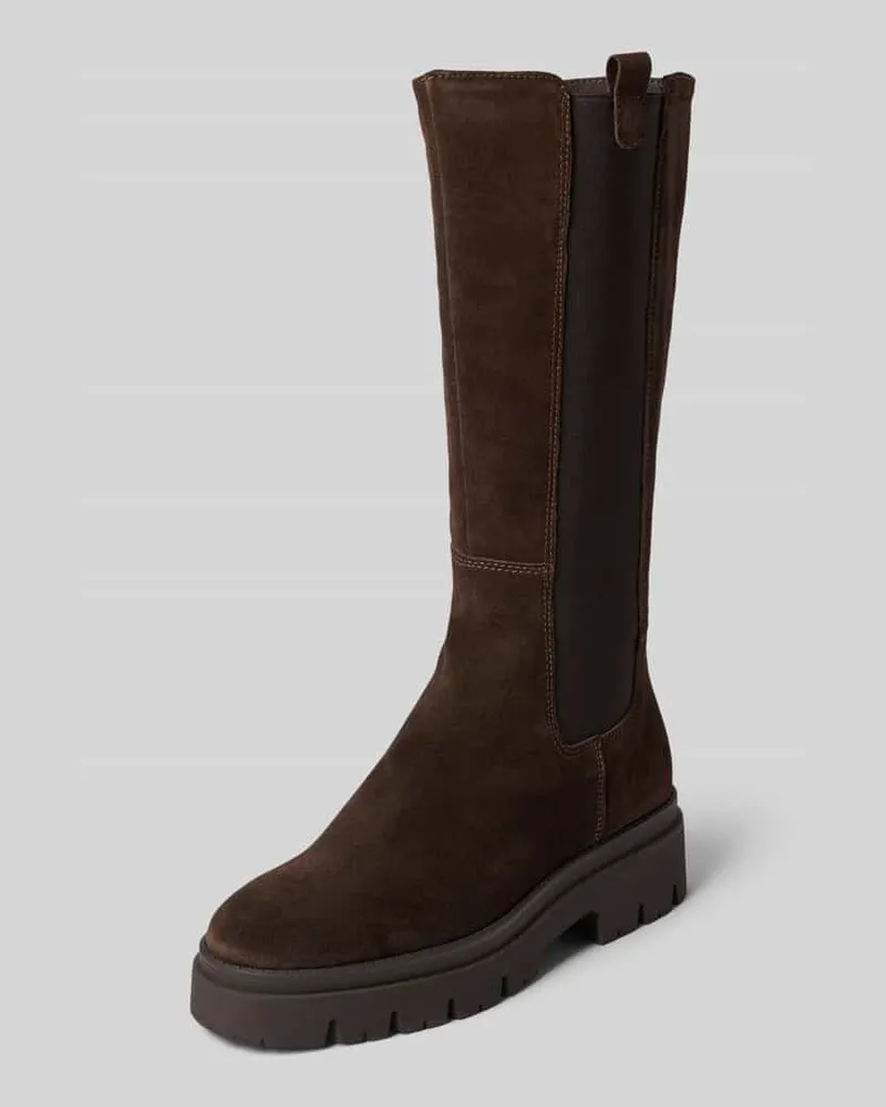 Tamaris Stiefel aus echtem Rindsleder Dunkelbraun